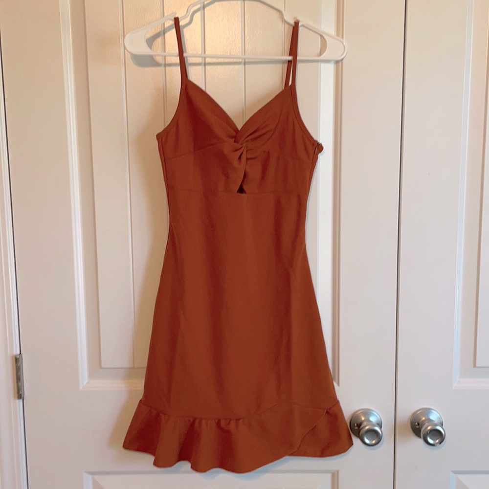 Burnt orange SHEIN dress